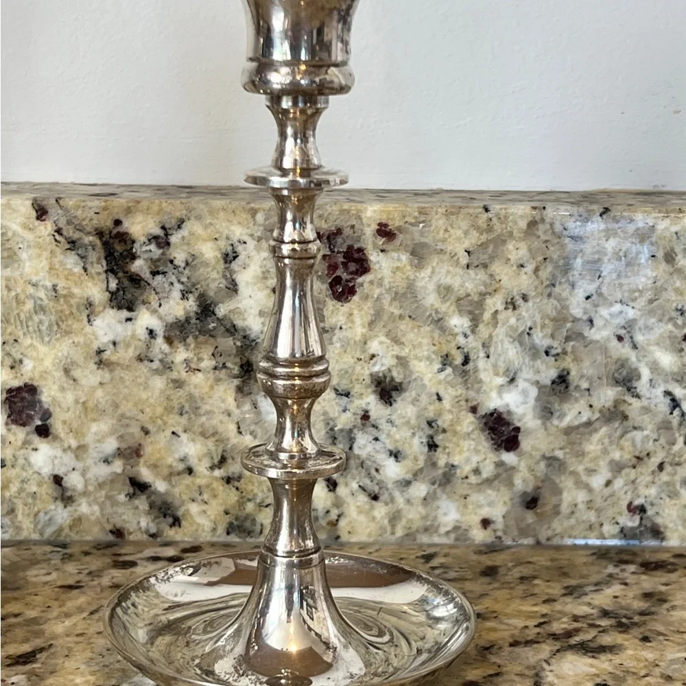 Silver plate Candle Holders